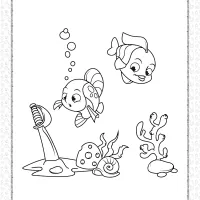 sword at the bottom of the sea coloring page