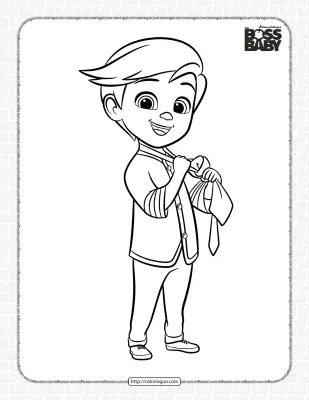 The Boss Baby Brother Tim Coloring Page