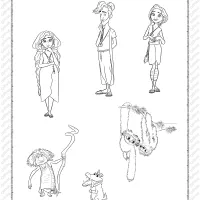 the croods a new age characters coloring page
