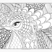 zentangle rooster head coloring page for adults