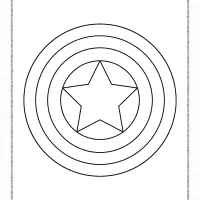 Captain America's Shield Coloring Page 3 captain americas shield coloring page