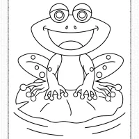 Cute Frog Coloring Pages 7 cute frog coloring pages