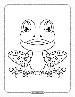 Free Printable Frog Coloring Pages