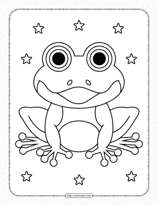 Frog Coloring Pages for Kids