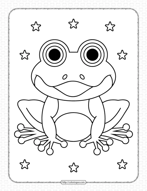 frog coloring pages for kids