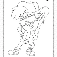 gravity falls dippy fresh coloring pages