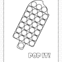 ice cream shaped pop it coloring pages