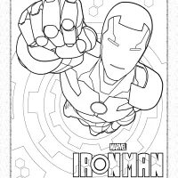 marvel iron man coloring pages for kids