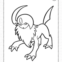 pokemon absol coloring pages