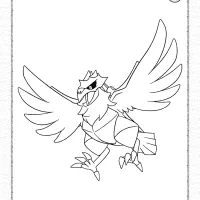 pokemon corviknight pdf coloring pages