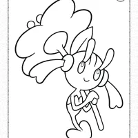 pokemon floette pdf coloring page