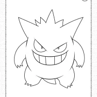 pokemon gengar coloring pages