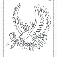 pokemon ho oh pdf coloring page