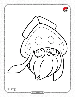 Pokemon Inkay Pdf Coloring Page