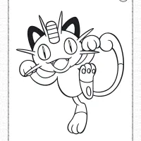 pokemon meowth pdf coloring page