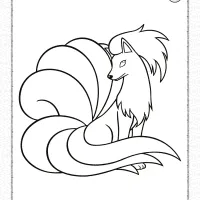 pokemon ninetales pdf coloring page 1