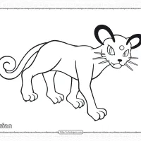 pokemon persian pdf coloring page