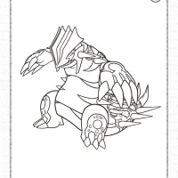 pokemon primal groudon coloring page