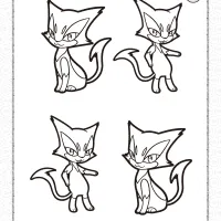 pokemon purrloin coloring pages 1