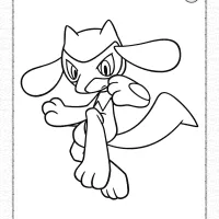 pokemon riolu pdf coloring page