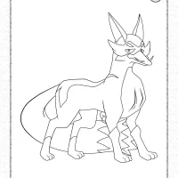 pokemon thievul coloring pages