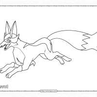 pokemon thievul coloring pages for kids
