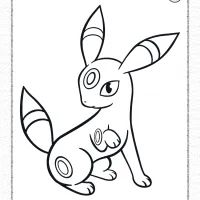 pokemon umbreon coloring pages for kids