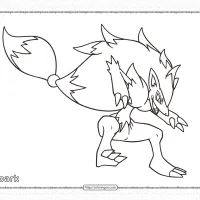 pokemon zoroark coloring pages