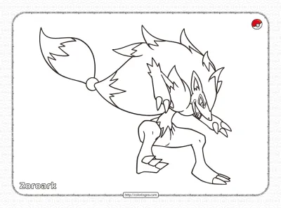 Pokemon Zoroark Coloring Pages