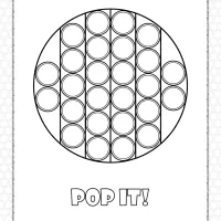 printable circle pop it coloring pages