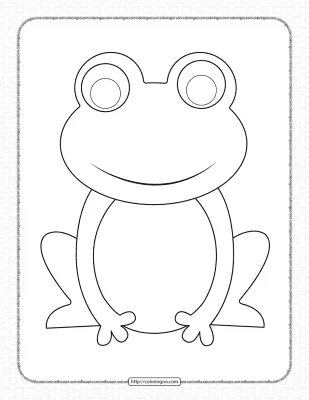 Printable Frog Coloring Pages