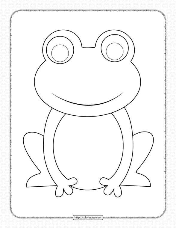 printable frog coloring pages