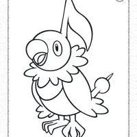 printable pokemon chatot coloring pages