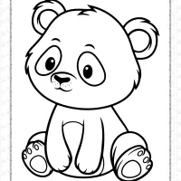 baby panda coloring pages