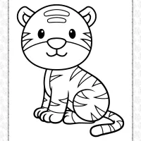 baby tiger coloring pages