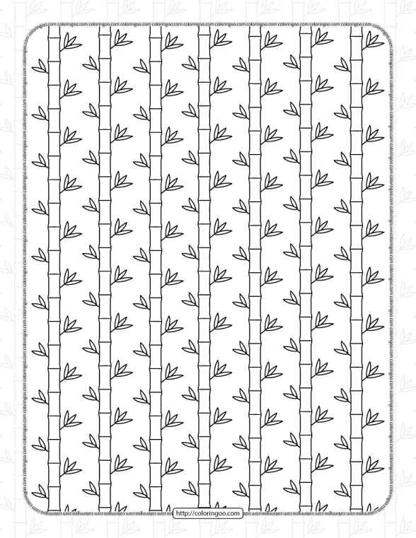 bamboo forest coloring pages
