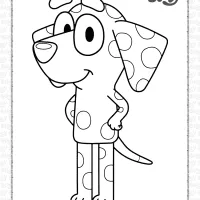 bluey chloe coloring pages