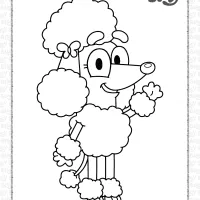 bluey coco coloring pages