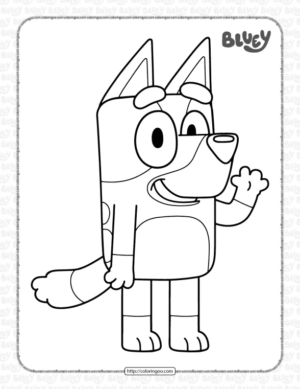 Bluey Coloring Pages for Kids 1 bluey coloring pages for kids