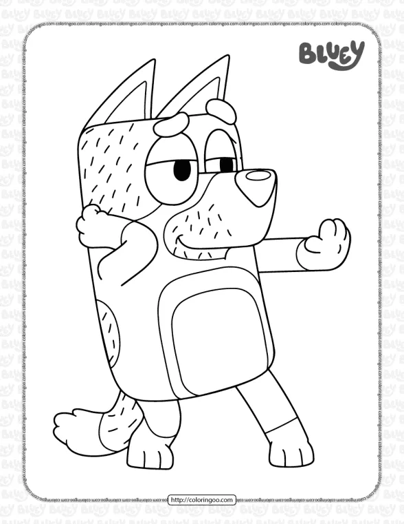 Bluey Dad Coloring Pages 1 bluey dad coloring pages