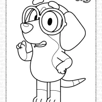 bluey honey coloring pages