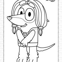 bluey indy coloring pages