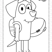 bluey lucky coloring pages