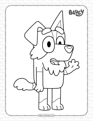 Bluey Mackenzie Coloring Pages