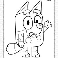 bluey muffin coloring pages