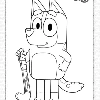 bluey mum coloring pages