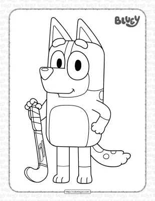 Bluey’s Mum Chilli Coloring Pages