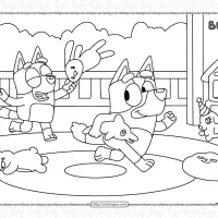 bluey playroom coloring pages