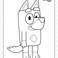 bluey rusty coloring pages