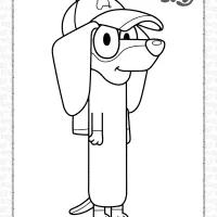 bluey snickers coloring pages